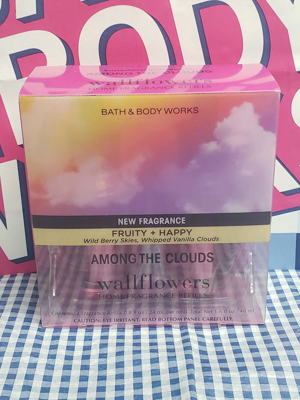 BBW Among The Clouds NEW FRAGRANCE FRUITY & HAPPY Wallflower Refills